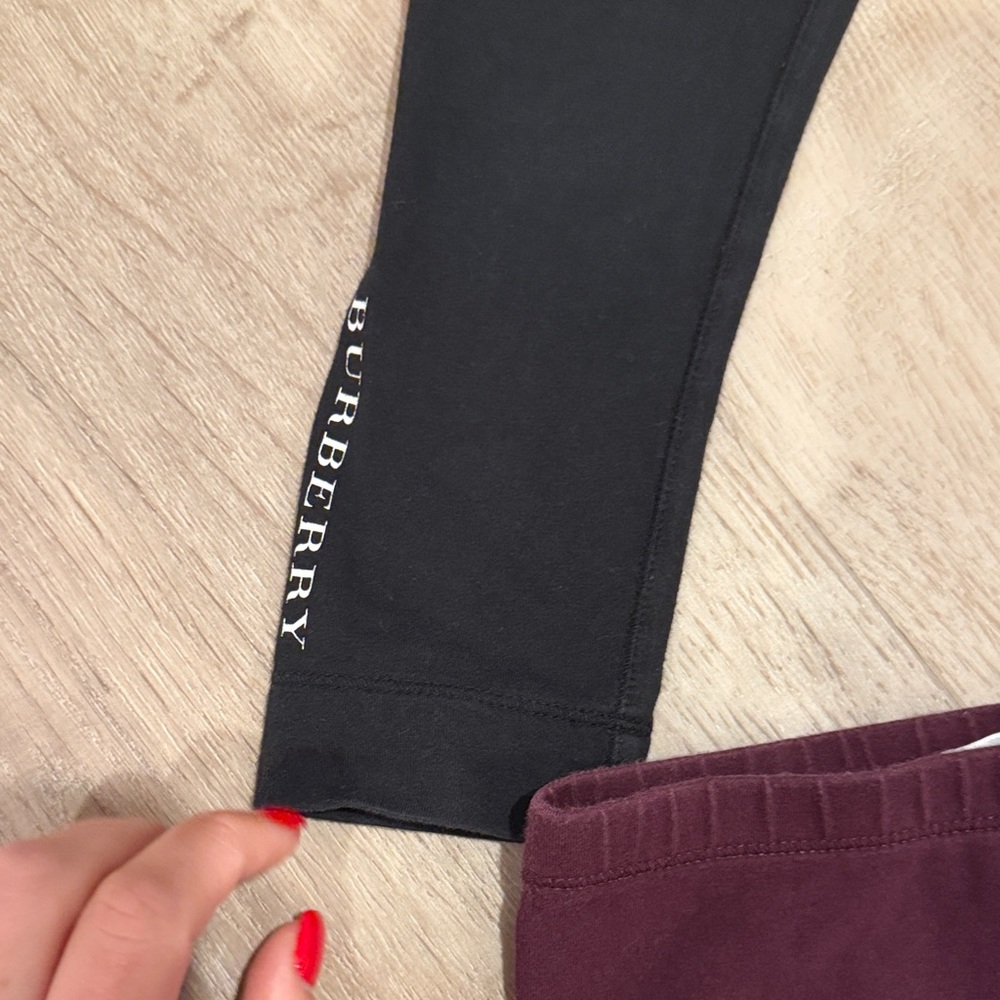 Burberry Kids Leggings - Black, Burgundy, Orange - Picture 6 of 11